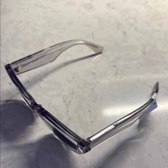 Transparent Rectangular Sunglasses - Picture 1 of 4